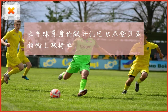 法甲球员身价飙升扎巴尔尼登贝莱领衔上涨榜单